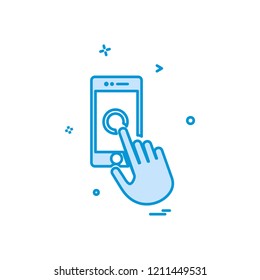 Smart phone icon design vector