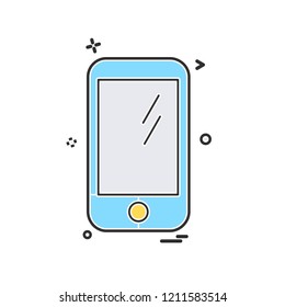 Smart phone icon design vector