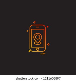 Smart phone icon design vector 