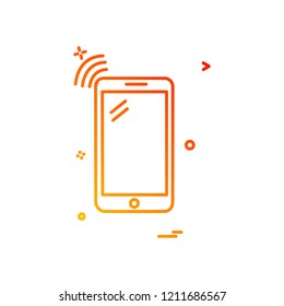 Smart phone icon design vector