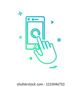 Smart phone icon design vector