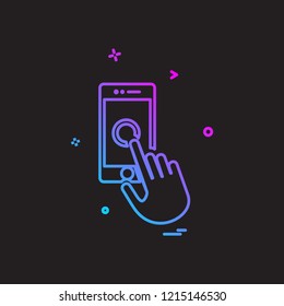 Smart phone icon design vector