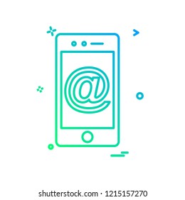 Smart phone icon design vector