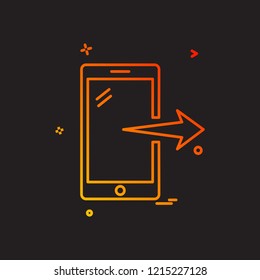 Smart phone icon design vector