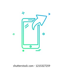 Smart phone icon design vector