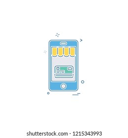 Smart phone icon design vector 