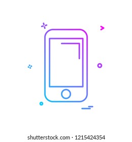 Smart phone icon design vector
