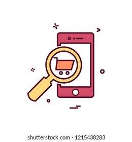 Smart phone icon design vector