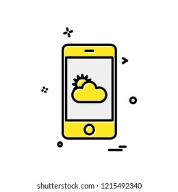 Smart phone icon design vector