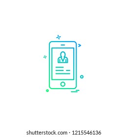 Smart phone icon design vector 