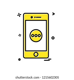 Smart phone icon design vector
