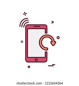 Smart phone icon design vector