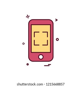 Smart phone icon design vector