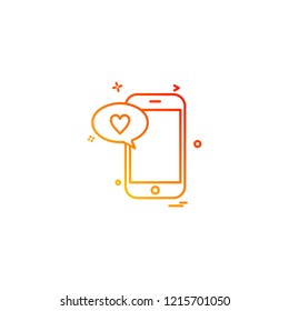 Smart phone icon design vector 