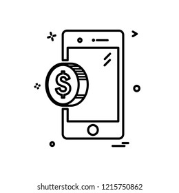 Smart phone icon design vector