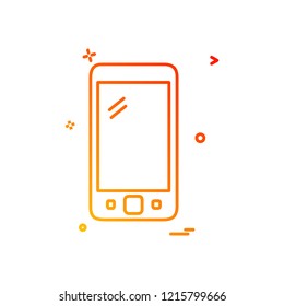 Smart phone icon design vector
