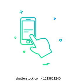 Smart phone icon design vector