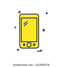 Smart phone icon design vector