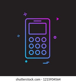 Smart phone icon design vector