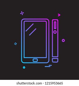 Smart phone icon design vector