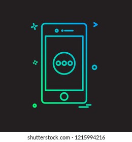 Smart phone icon design vector