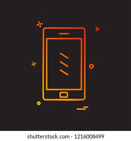 Smart phone icon design vector