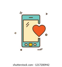 Smart phone icon design vector