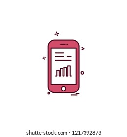 Smart phone icon design vector 