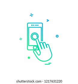 Smart phone icon design vector