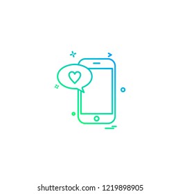 Smart phone icon design vector 