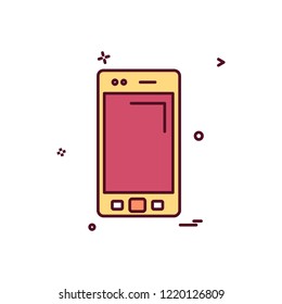 Smart phone icon design vector