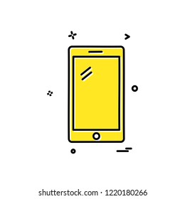 Smart phone icon design vector