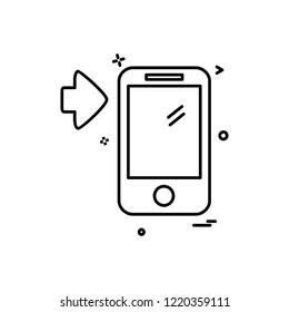 Smart phone icon design vector