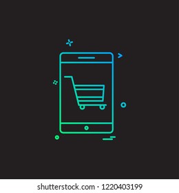 Smart phone icon design vector
