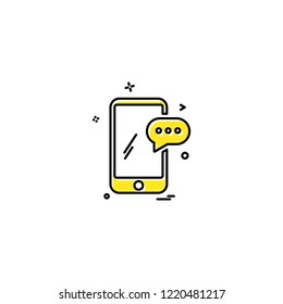 Smart phone icon design vector 
