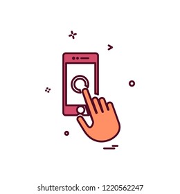 Smart phone icon design vector