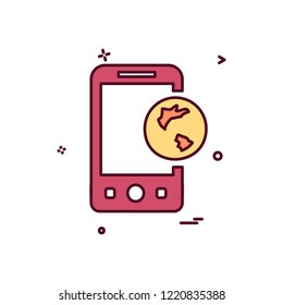 Smart phone icon design vector