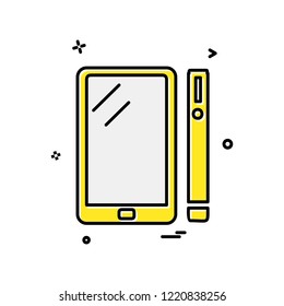 Smart phone icon design vector