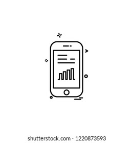 Smart phone icon design vector 