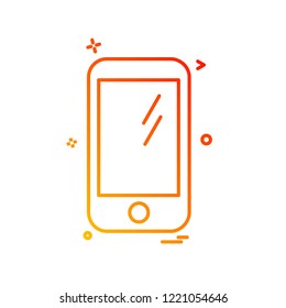 Smart phone icon design vector