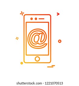 Smart phone icon design vector
