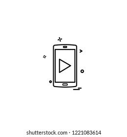 Smart phone icon design vector 