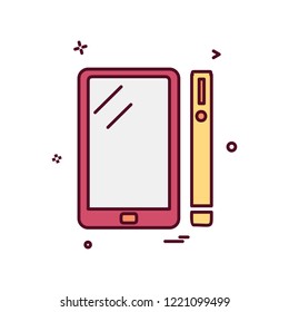 Smart phone icon design vector