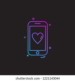 Smart phone icon design vector 