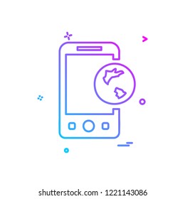 Smart phone icon design vector