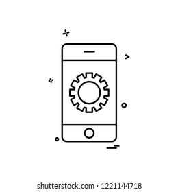 Smart phone icon design vector