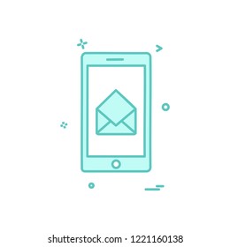 Smart phone icon design vector