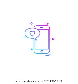 Smart phone icon design vector 