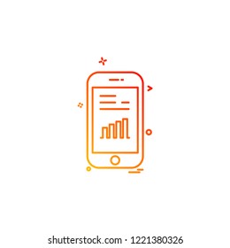 Smart phone icon design vector 