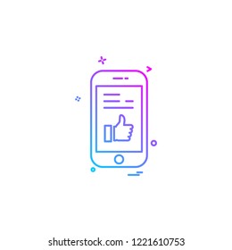 Smart phone icon design vector 